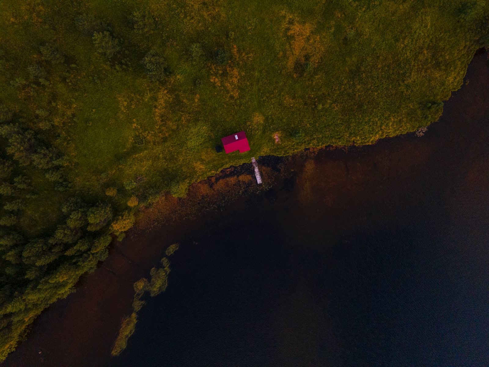 Ortofoto av ett område rakt uppifrån